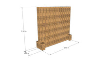 MANAUS  — Partition, division,  inner wall,  or screen