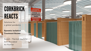 covid-19 products-modular solutions- temporary settlements- diy furniture-cork-corkbrick