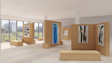 flexible gallery-modular structures- diy-wall- modular wall-dynamic-natural-cork-corkbrick