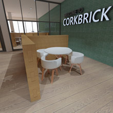 dynamic office - modular wall- modular solutions- cork- natural-corkbrick