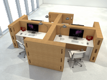 cowork hub - modular office-flexibility-dynamic-modular structures- diy-natural-cork-corkbrick